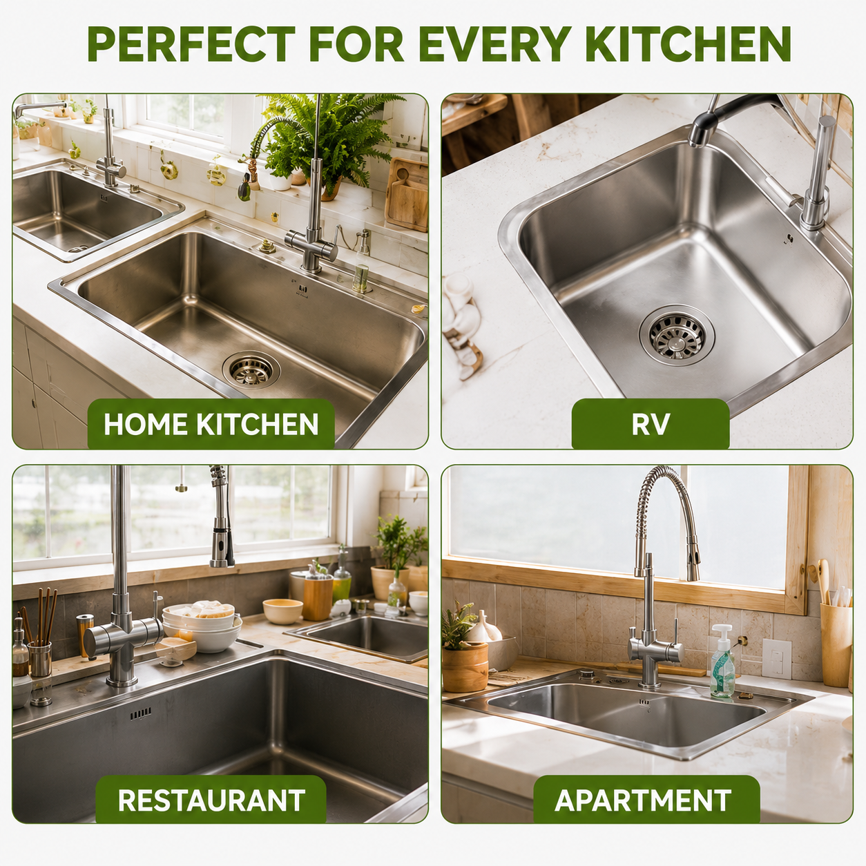 Corner Sink Drain Basket | Kitchen Food Waste Strainer & Drain Organizer