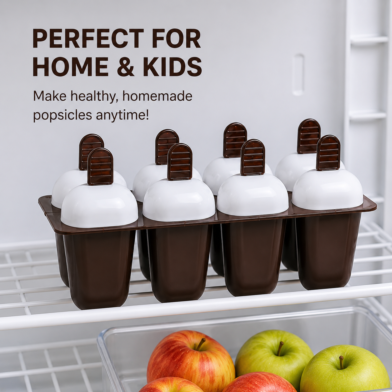 6-Cavity Homemade Popsicle Mold Set | BPA-Free Reusable Ice Cream Maker for Kids & Family